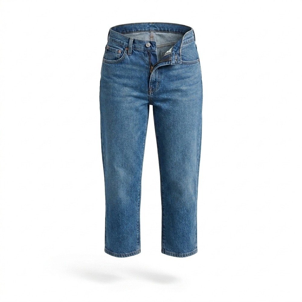 Levi's Wedgie Capri Jeans Womens 27 Blue NWT High Rise Stretch Denim 003N10001